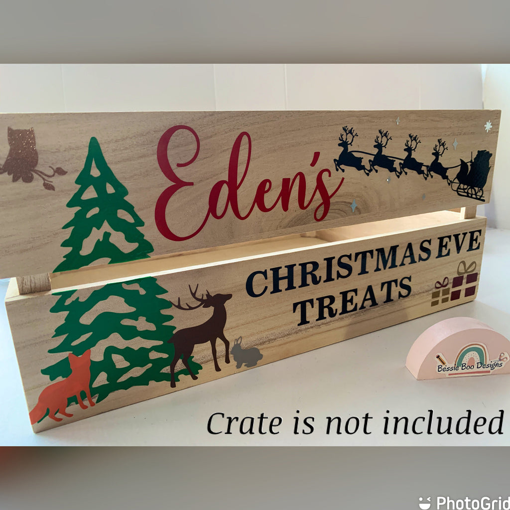 Christmas Eve Crate Decal