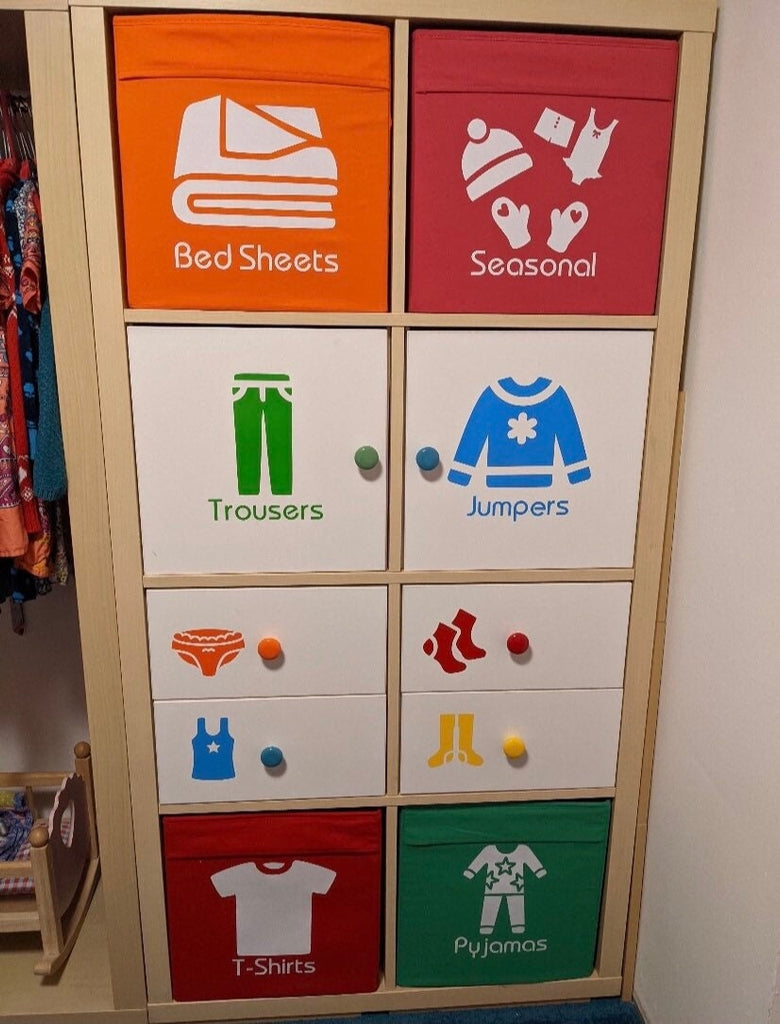 Clothes Storage Decals