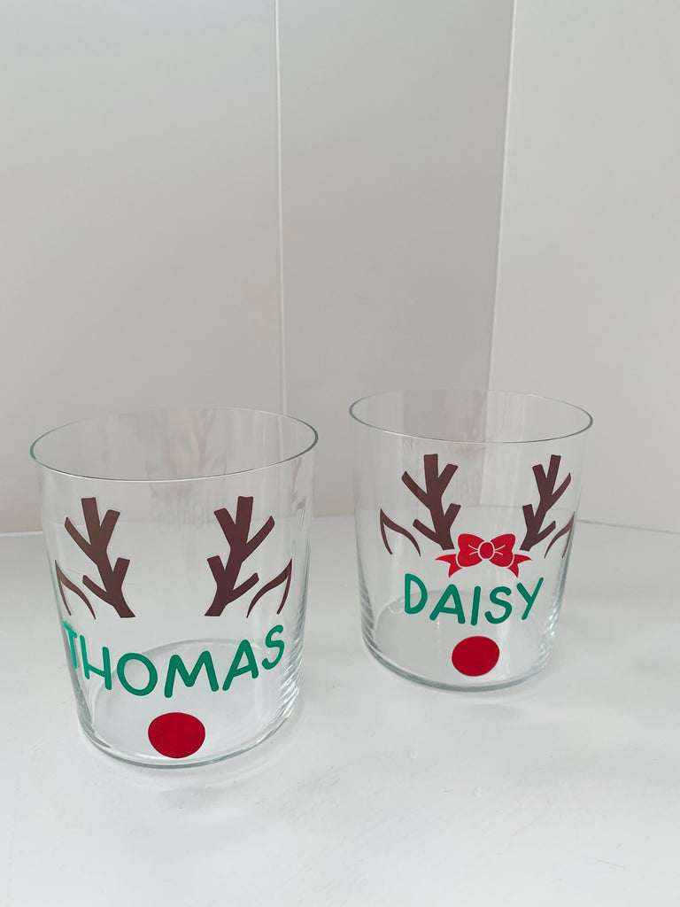 Christmas Reindeer Glass Decals