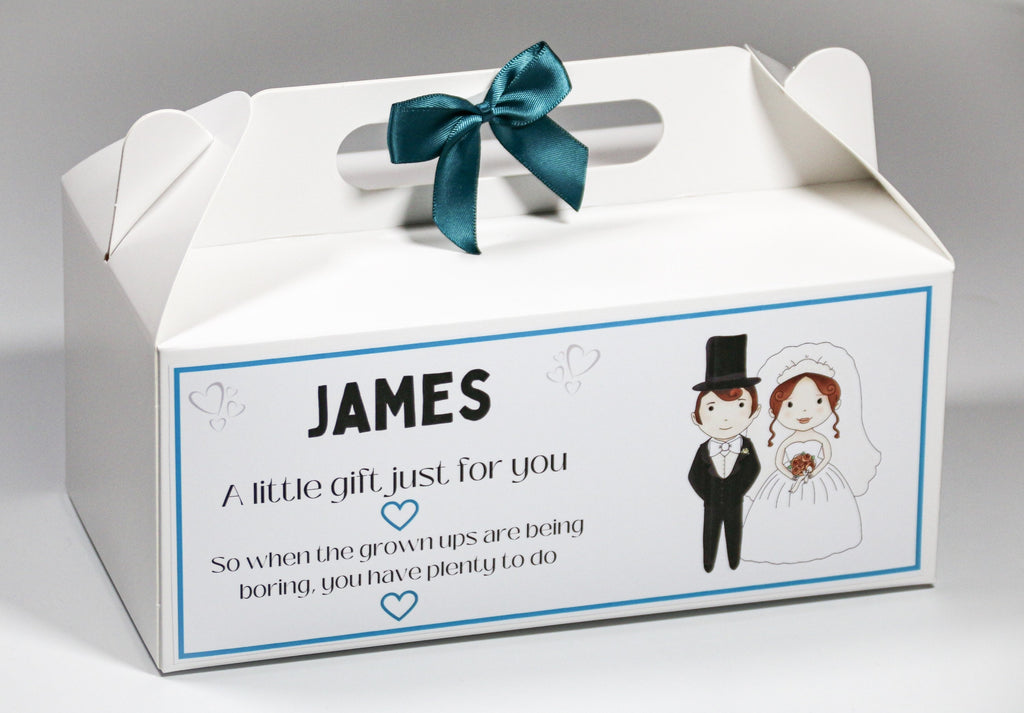 Personalised Wedding Favour Box | Children's Wedding Activity Box | Wedding Party Bags | Kid's Wedding Box |