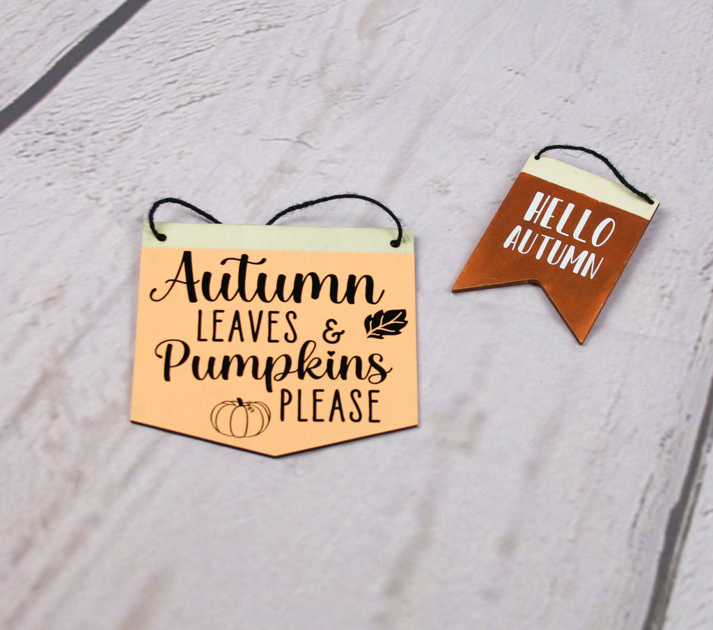 Halloween Wooden Hanging Flags