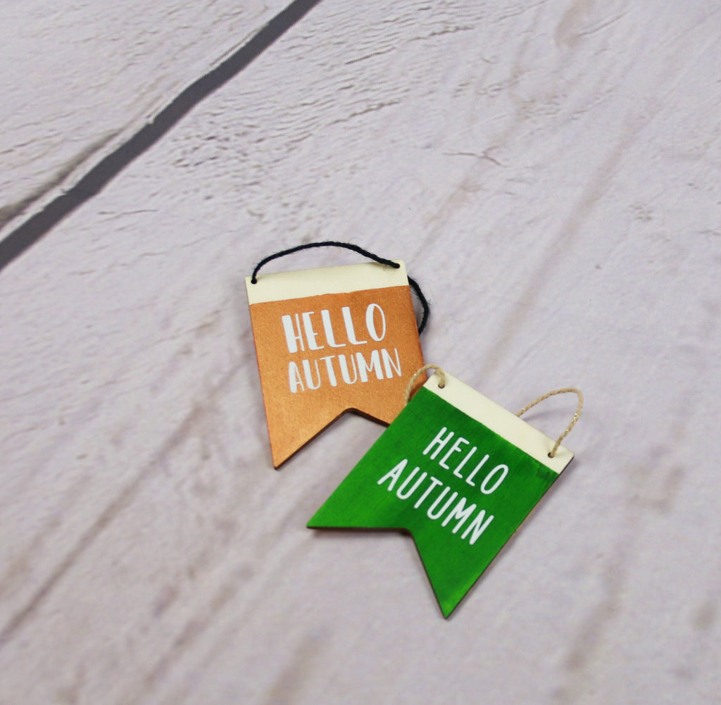 Halloween Wooden Hanging Flags