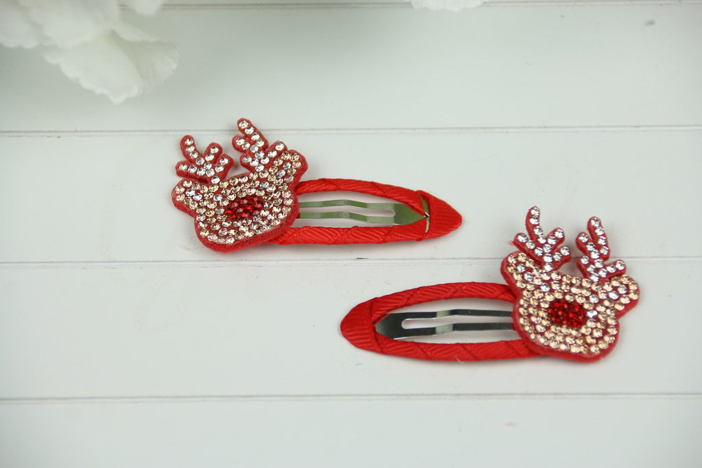 Girls Boutique - Christmas Diamante Hair Clips