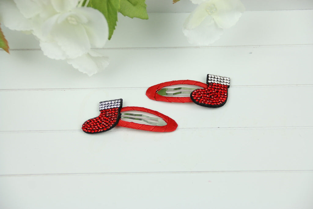 Girls Boutique - Christmas Diamante Hair Clips