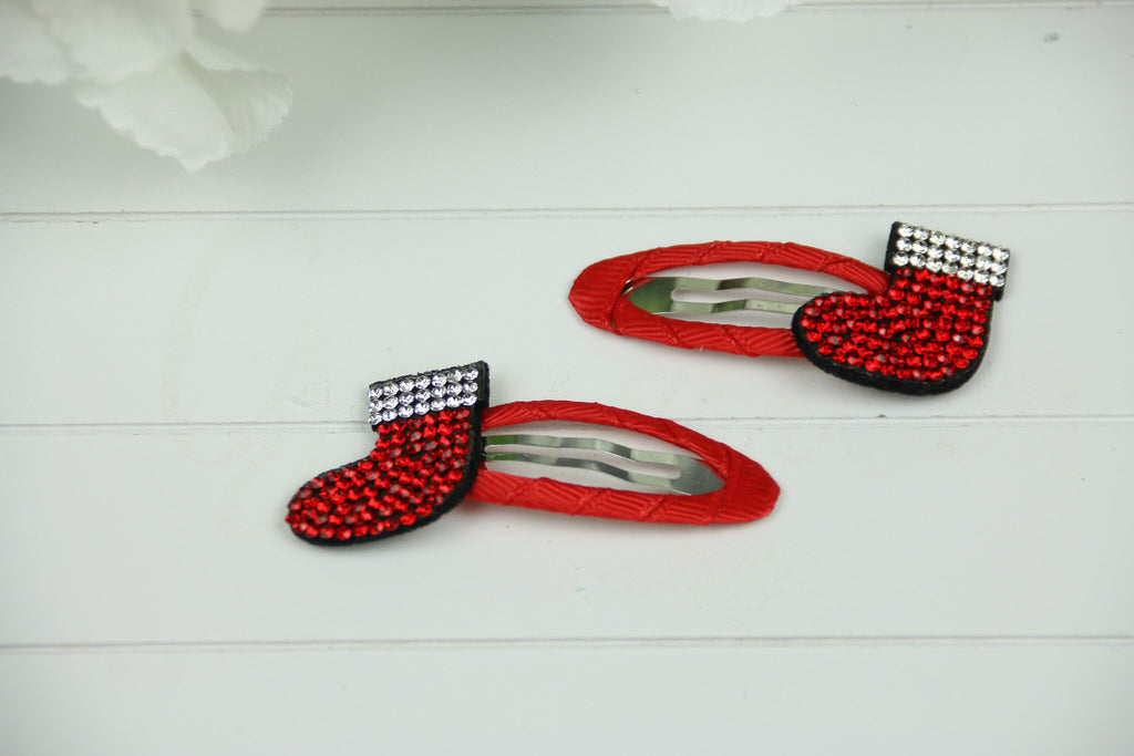 Girls Boutique - Christmas Diamante Hair Clips