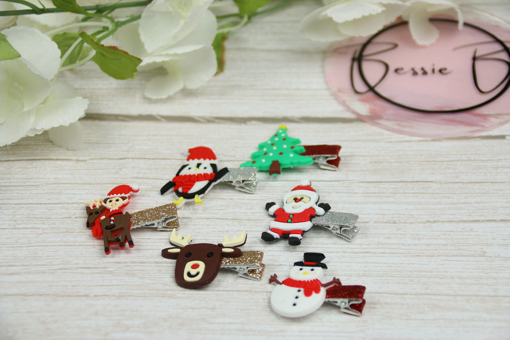 Girls Boutique - Christmas Character Hair Clip