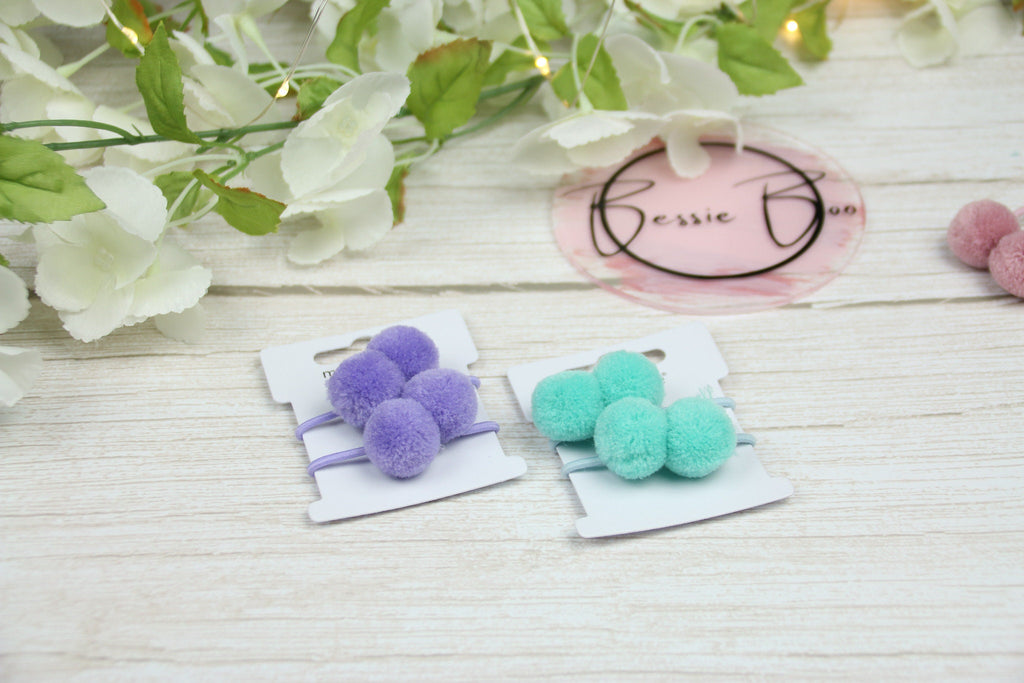 Girls Boutique - Pom Pom Hair Bobbles