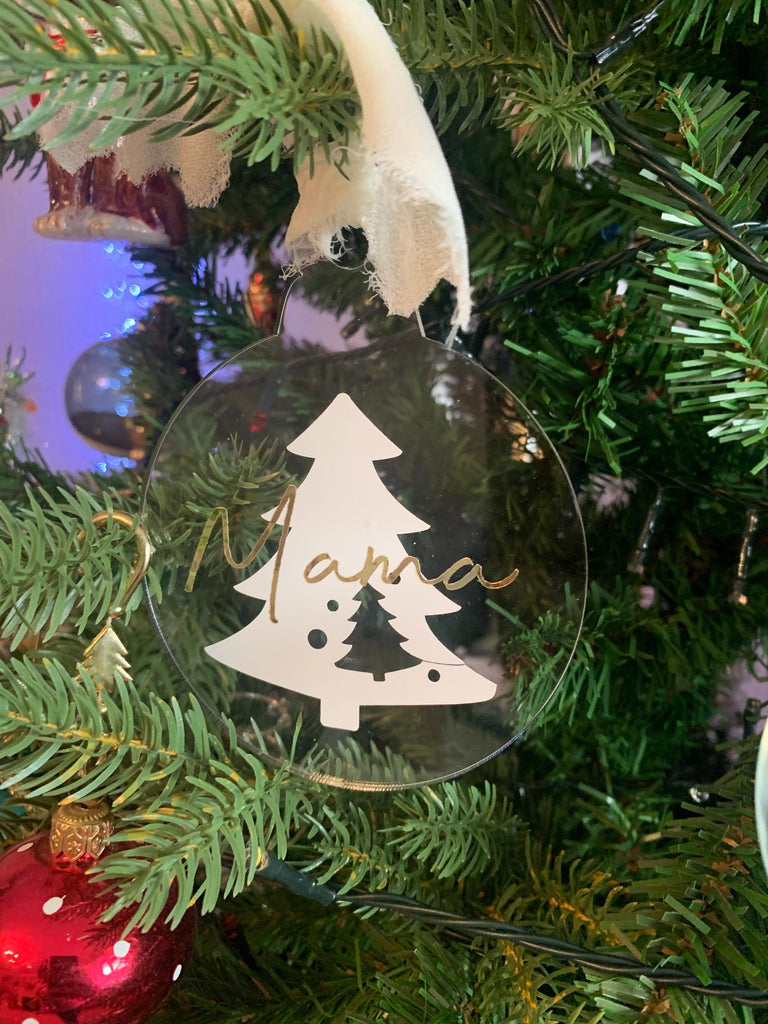 Christmas Personalised Acrylic Bauble| Personalised Tree Decorations | Personalised Gifts | Christmas Decorations | Christmas Tree