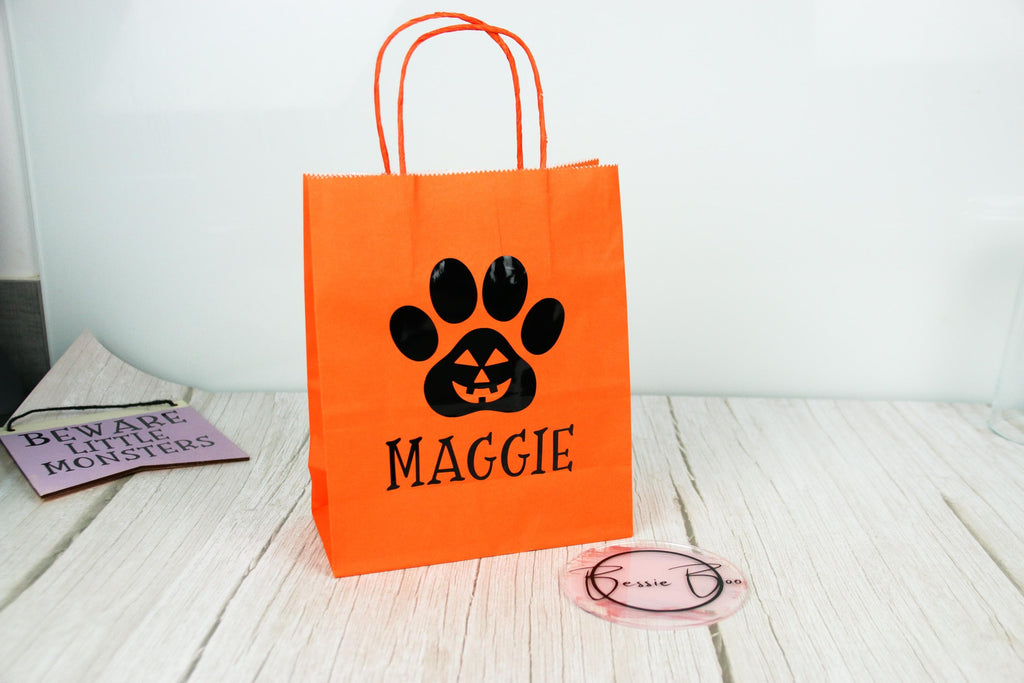 Halloween Party Bags for Dogs | Trick or Treat Bag | Halloween Gift Bag | Party Bags for Furbabies | Halloween treats for Pets