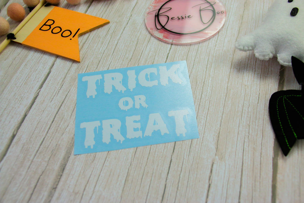 Halloween Treat Bag Decal | Halloween Gift Bag Stickers | Party Bag Decals | Trick or Treat Labels | Self-Adhesive Personalised Labels