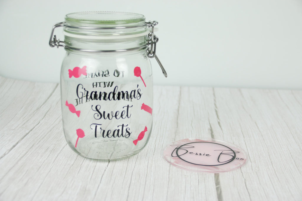 Personalised Sweer Jar | Sweetie Jar | Snack Jar | personalised Gifts | Gifts for grandparents | Gifts for him | Gifts for Her