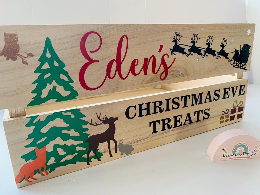 Crate - Christmas Eve Crate | Personalised Christmas Gift | Christmas Eve Box | Christmas Eve Treats Christmas Crate