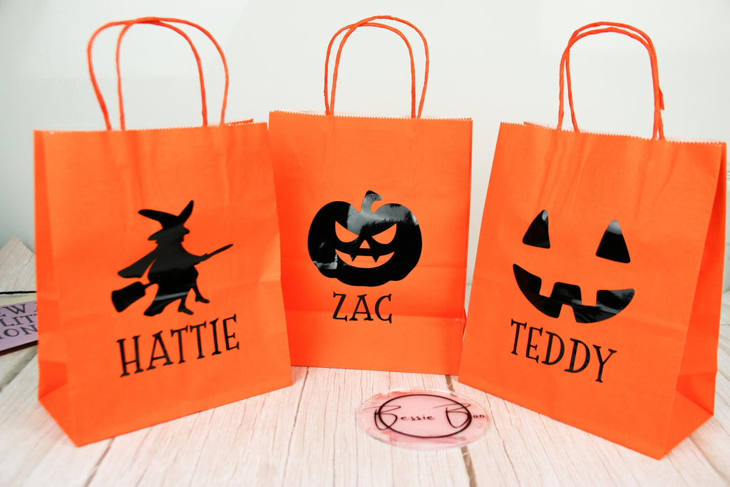 Halloween Party Bags | Trick or Treat Bag | Halloween Gift Bag | Pumpkin Box | Halloween sweets bag