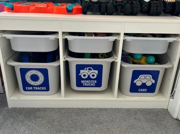 Toy Storage Decals | Plastic Toy Box Labels | Self-Adhesive Personalised Decals | Personalised Stickers