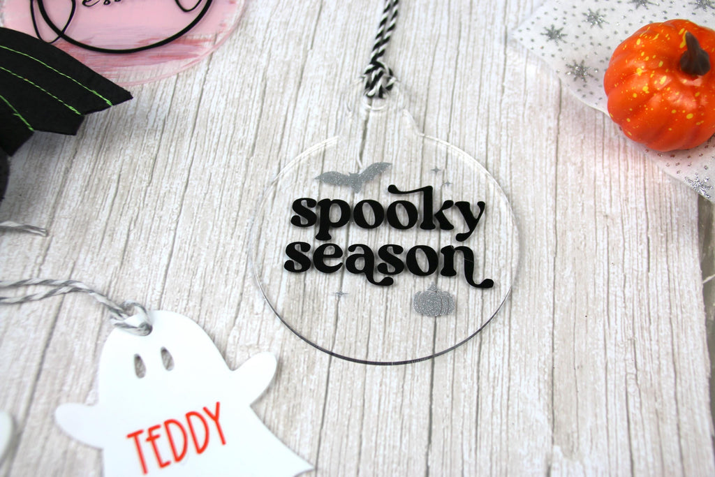 Halloween Personalised Acrylic Tag | Personalised Decorations | Personalised Gifts | Autumn Decorations | Spooky Season