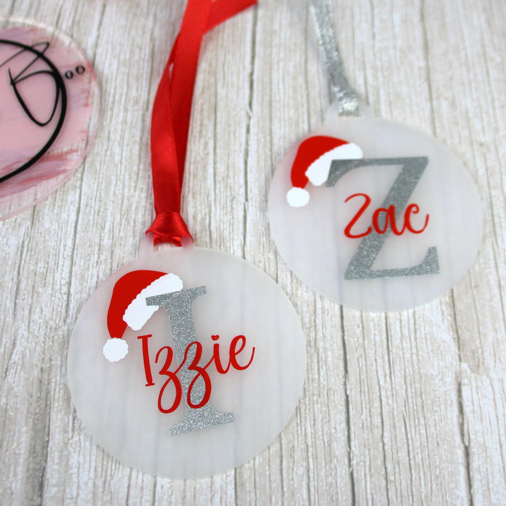 Christmas Personalised Acrylic Bauble| Personalised Tree Decorations | Personalised Gifts | Christmas Decorations | Christmas Gift Tag