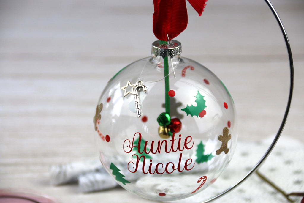 Christmas Glass Bauble | Personalised Christmas Bauble | Christmas Tree Decoration | Christmas Gift | Stocking Filler