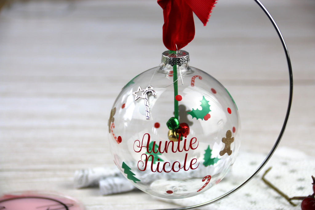 Christmas Glass Bauble | Personalised Christmas Bauble | Christmas Tree Decoration | Christmas Gift | Stocking Filler